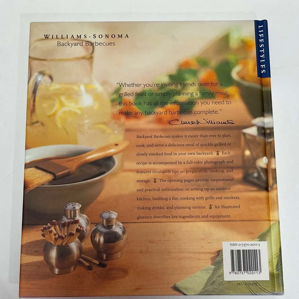 Williams Sonoma Lifestyles Backyard Barbecues Cookbook